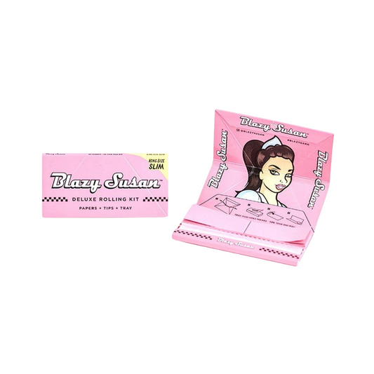 Blazy Susan Rolling Paper, Tips and Tray King Size Slim