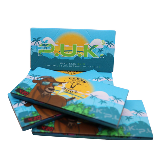P.U.K Rolling Paper, Tips and Tray King Size Slim